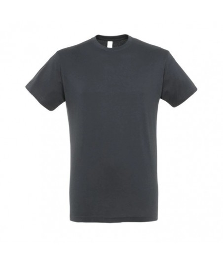 Kortærmet Herre T-shirt i Bomuld - Ens Farvet - RESTLAGER