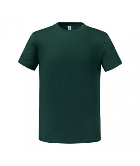 Kortærmet Herre T-shirt i Bomuld - Ens Farvet - RESTLAGER