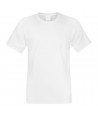 Kortærmet Bomuld Herre T-shirt - Ens Farvet - HVID