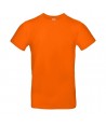 Kortærmet Bomuld Herre T-shirt - Ens Farvet - ORANGE