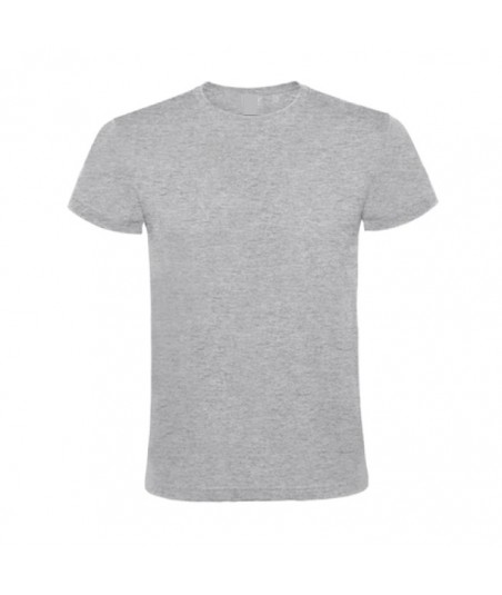 Kortærmet Bomuld Herre T-shirt - Ens Farvet - Blandet GRÅ