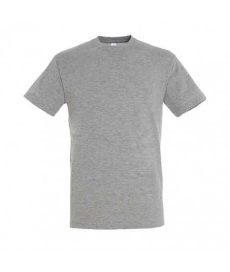 Kortærmet Bomuld Herre T-shirt - Ens Farvet - Blandet GRÅ