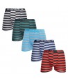 GIANVAGLIA Bomuld Herre Boxershorts - Colorlines - 5 stk pak