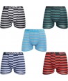 GIANVAGLIA Bomuld Herre Boxershorts - Colorlines - 5 stk pak