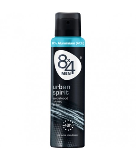8X4 Men Urban Spirit Spray Deodorant